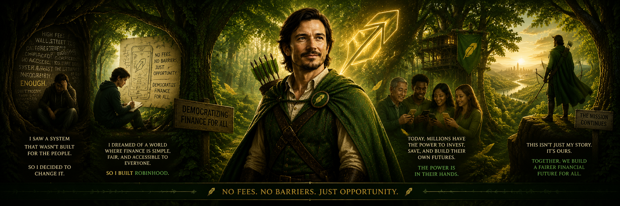 The Robinhood Bull Banner